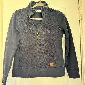 L.L. Bean Quilted Quarter Zip Pullover
